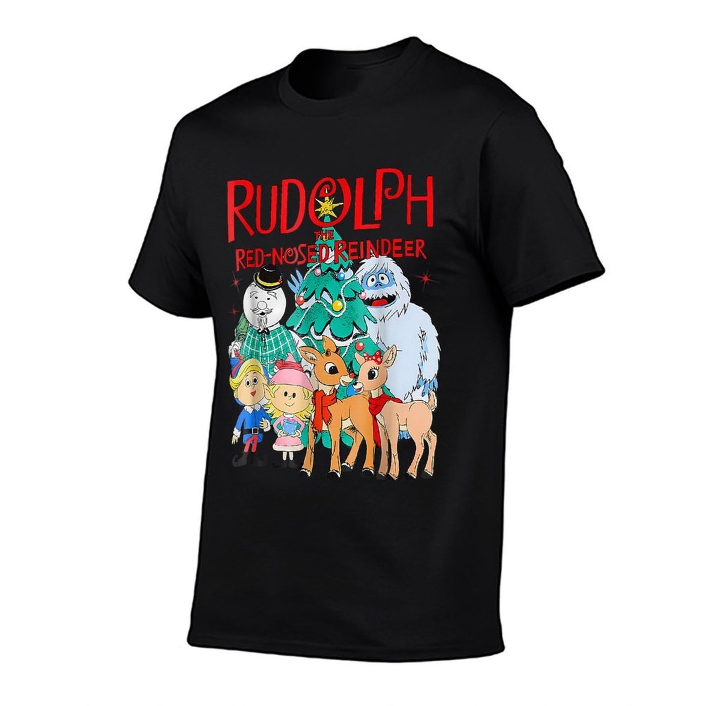 Funny Cute Rudolph The Red Nosed Reindeer Christmas Tree  Affordable Price T-Shirt