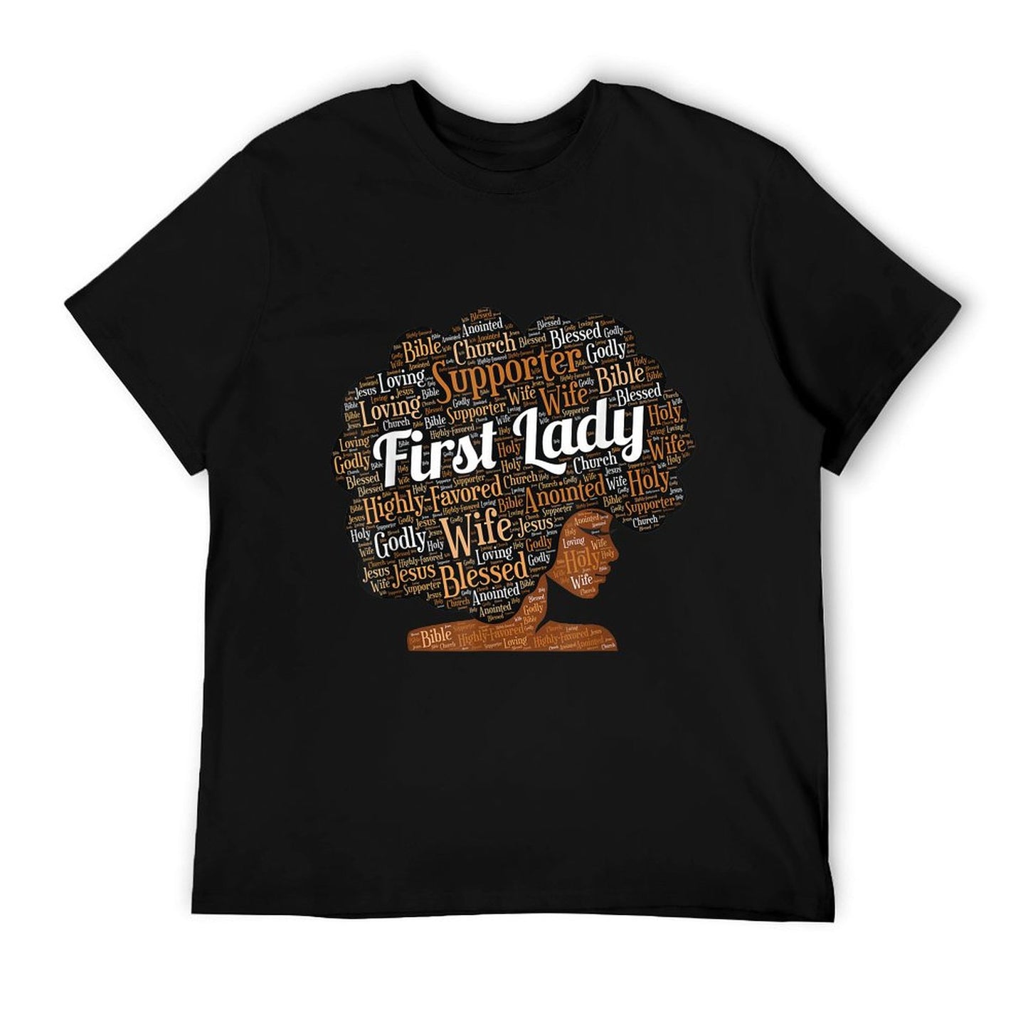 First Lady  Pastor&#39;s Wife Black Woman Afro T-Shirt