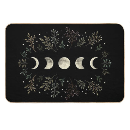 Moonlit Garden-Olive Green Bath Mat