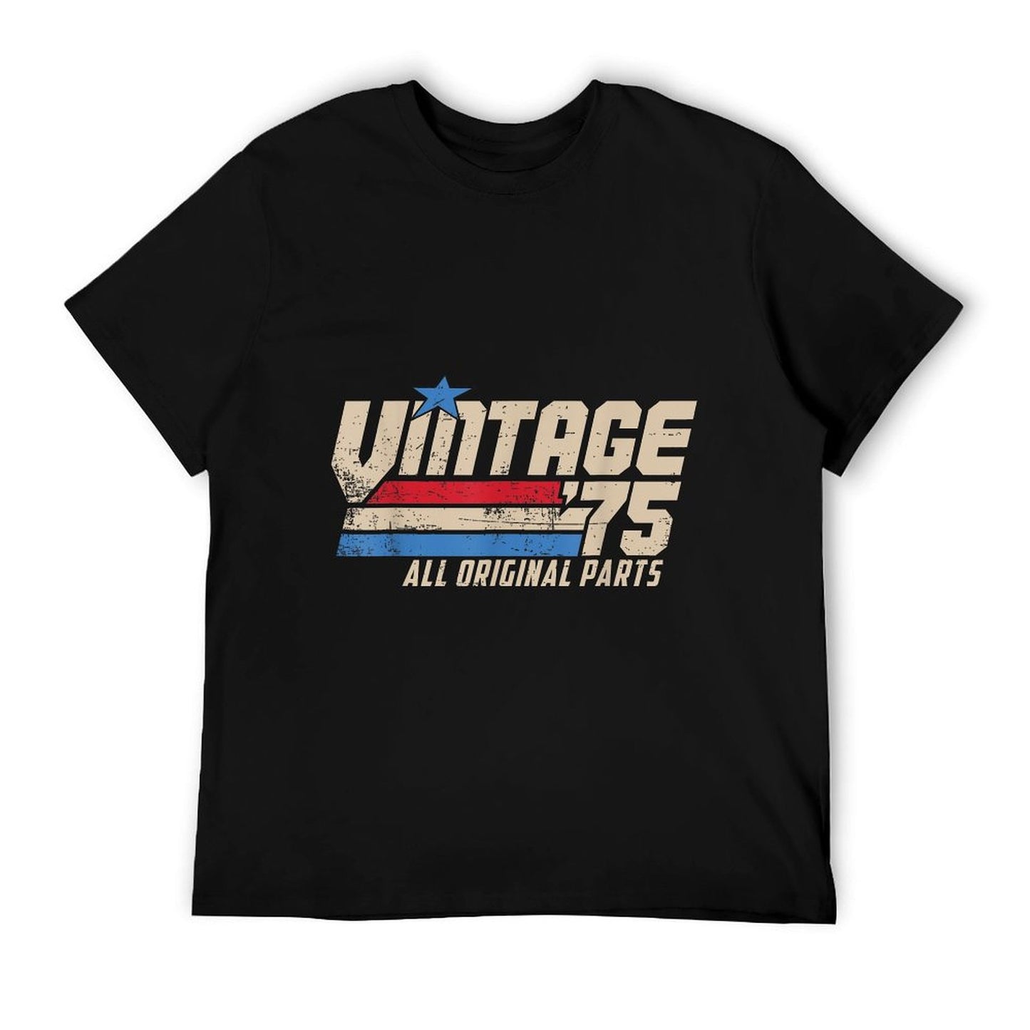Vintage &#39;75 Retro Birthday Top for Men 50th 1975 Dad USA 50 T-Shirt