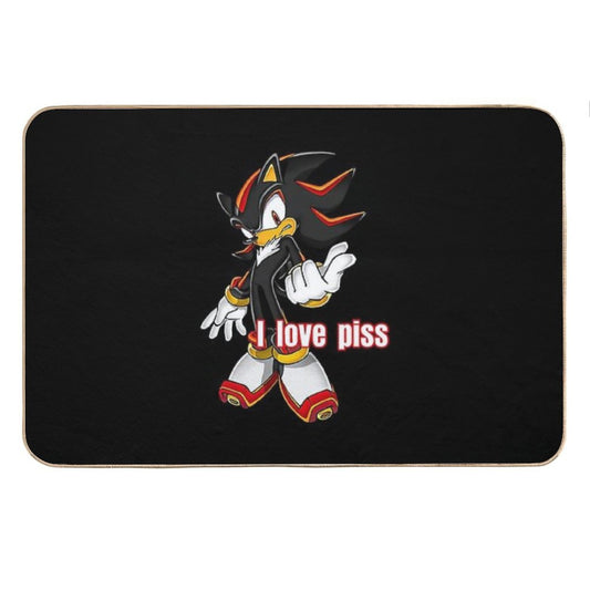 Shadow The Hedgehog I Love Piss Bath Mat