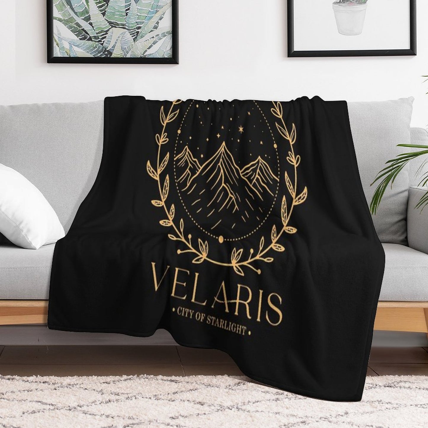Acotar Velaris City Of Starlight The Night Court Throw Blanket