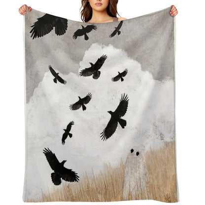 Walter And The Crows Throw Blanket