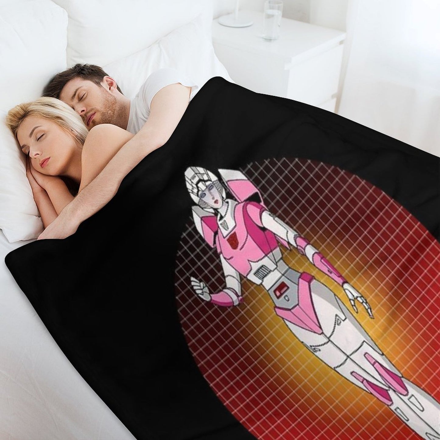 Arcee Autobot Transformer G1 Throw Blanket