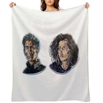 Bruce Wayne And Selina Kyle Throw Blanket