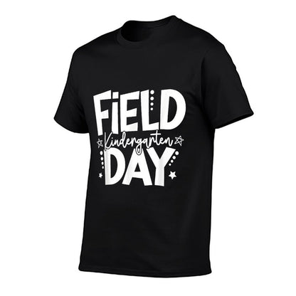 Kindergarten Field Day 2025 Let The Games Begin Kids Teacher  Ribbed Collar T-Shirt