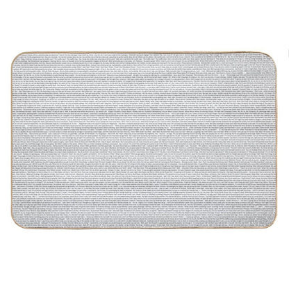 Entire Shrek Script Bath Mat