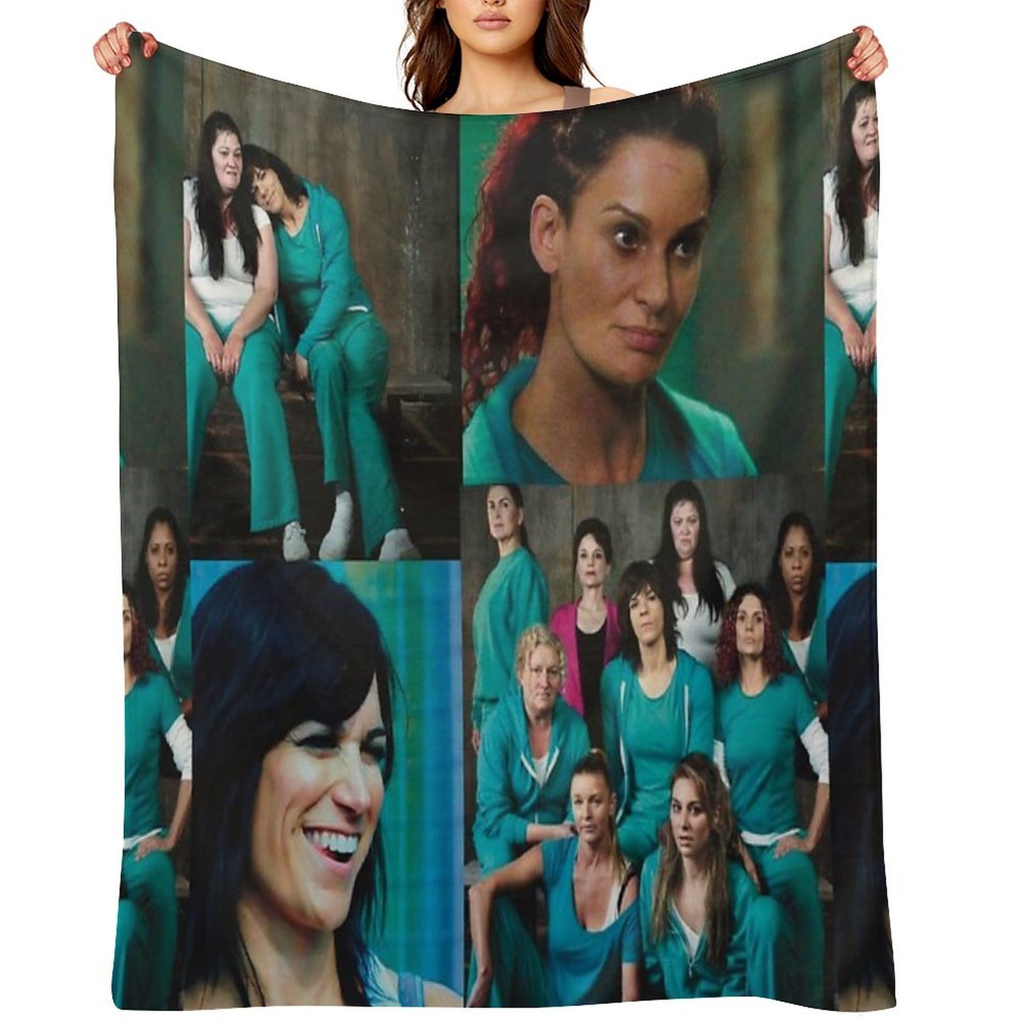Wentworth Collage Throw Blanket