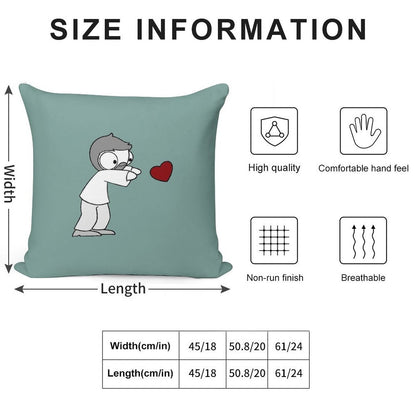 John Hearts Soft Washable Throw Pillow