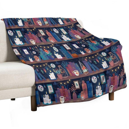 Whimsigothic Library Throw Blanket