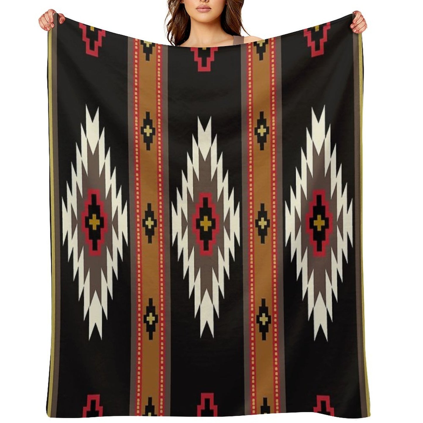 Navajo Blanket Design 7 Throw Blanket