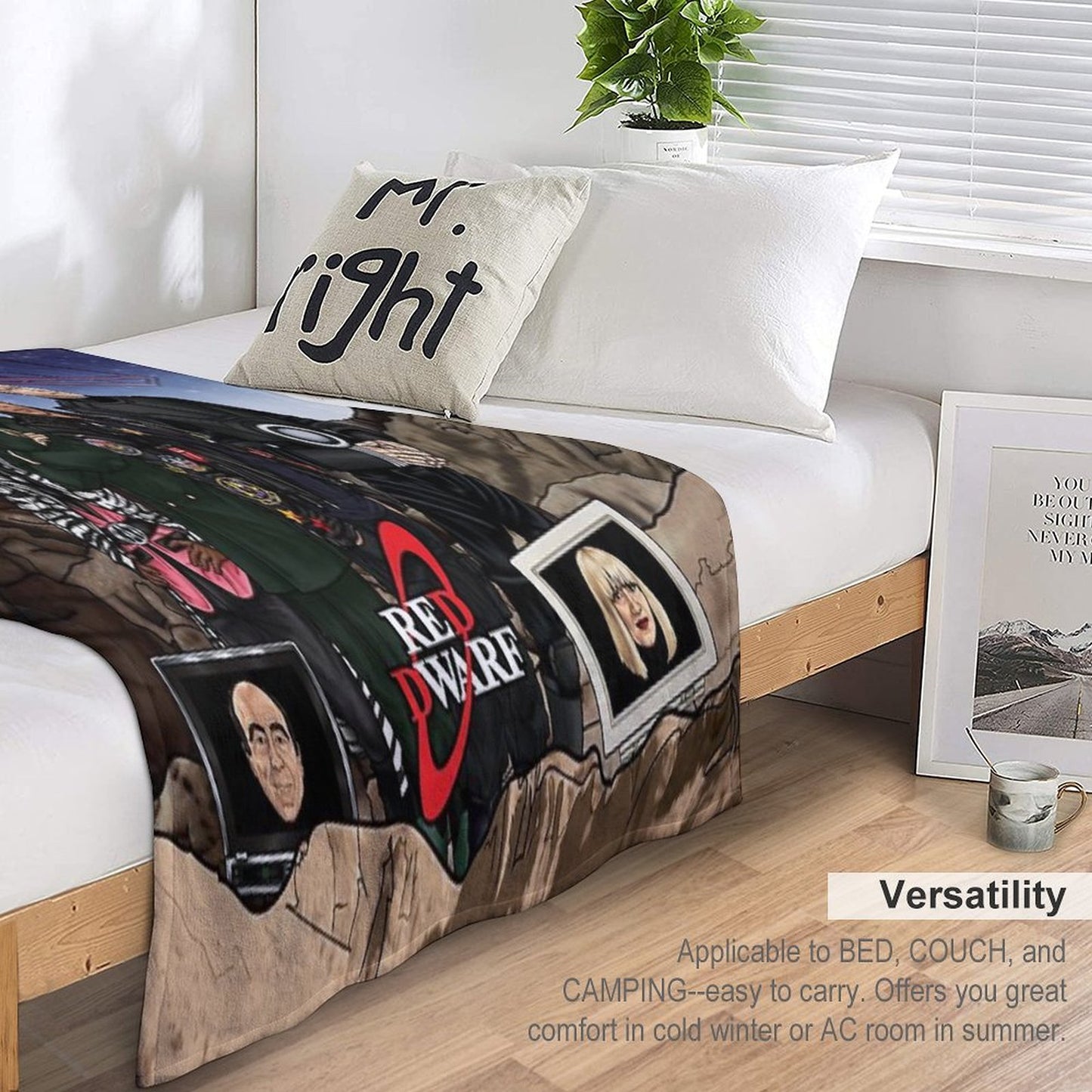 Red Dwarf Throw Blanket