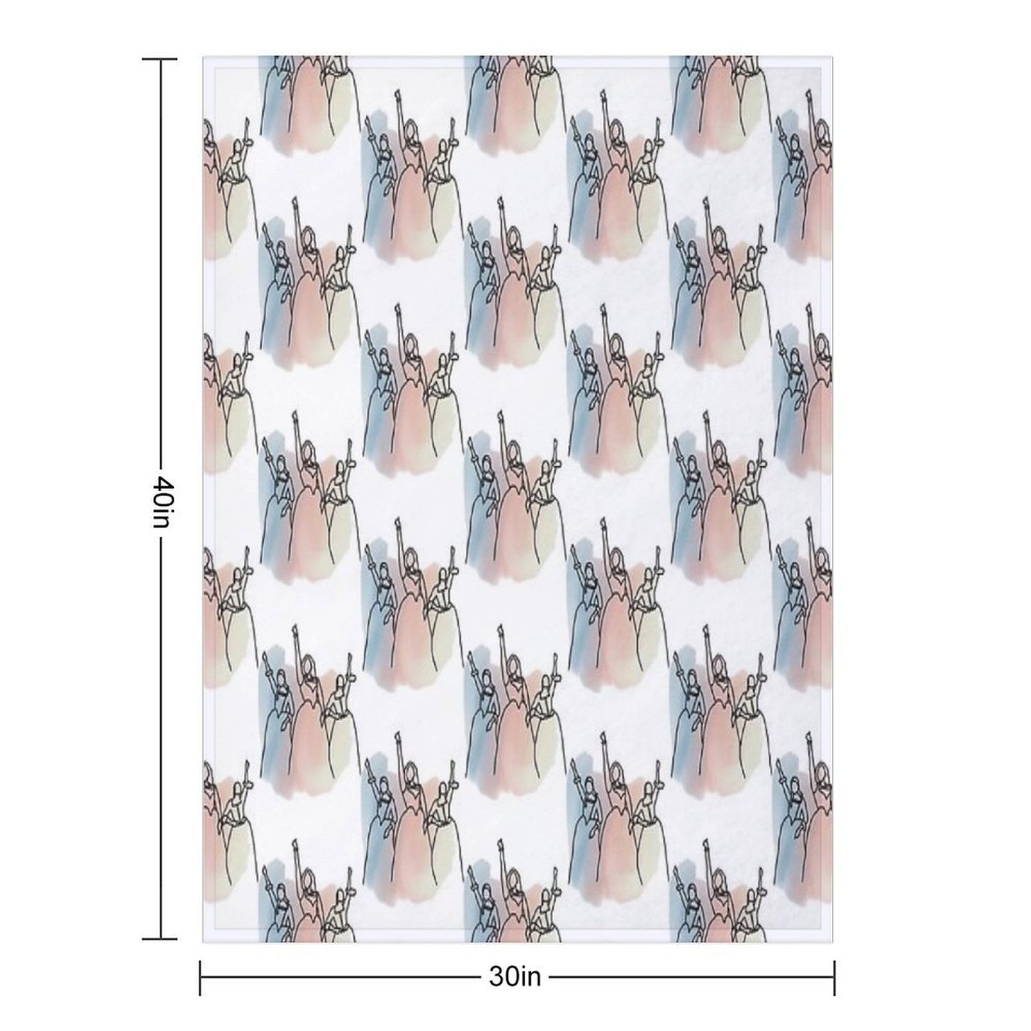 Schuyler Sisters Design Throw Blanket