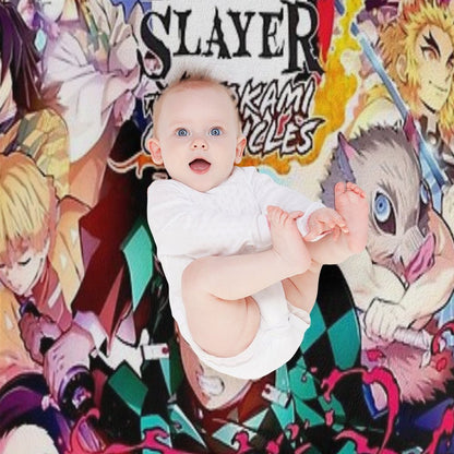 Demon Poster Throw Blanket