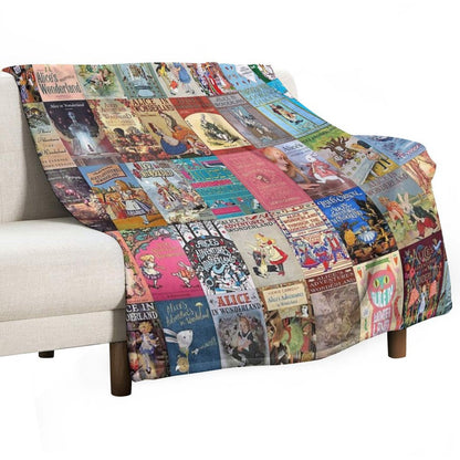 Alice in Wonderland Throw Blanket