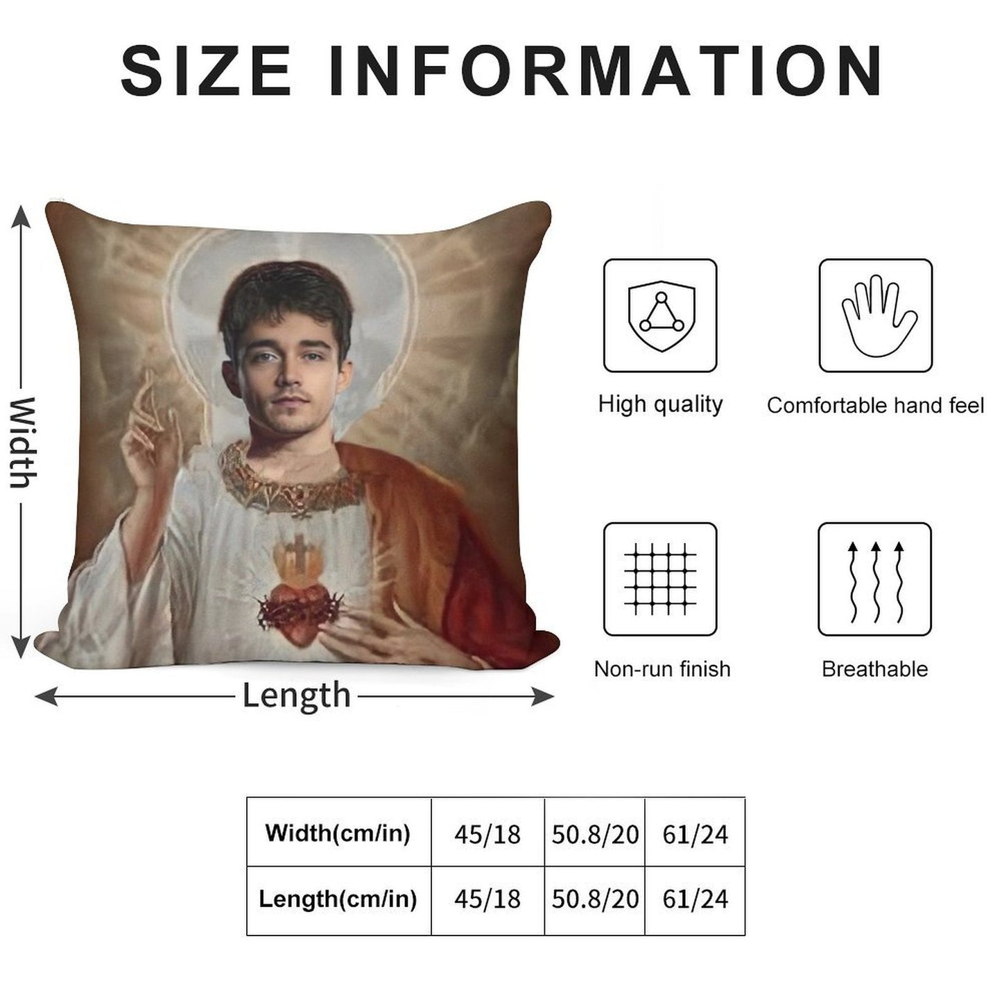 Charles Leclerc Soft Easy Maintenance Throw Pillow