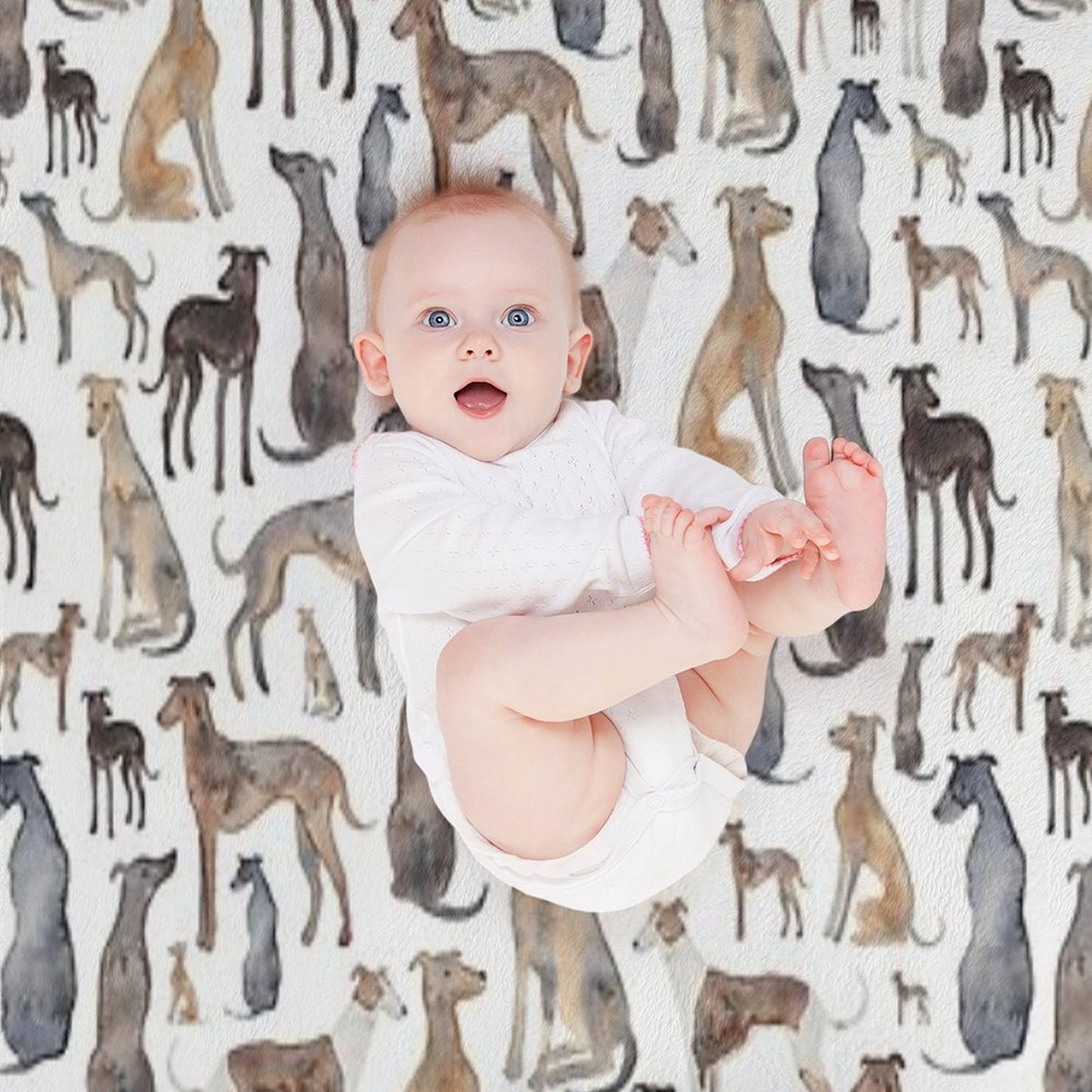 Greyhounds, Wippets And Lurcher Dogs! Throw Blanket