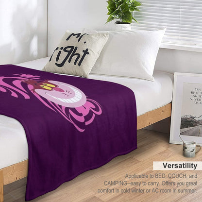 De-Su Art - Cheshire The Cat Throw Blanket