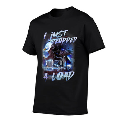 Funny Trucker Gifts Men Husband Semi Trailer Truck Driver T-Shirt