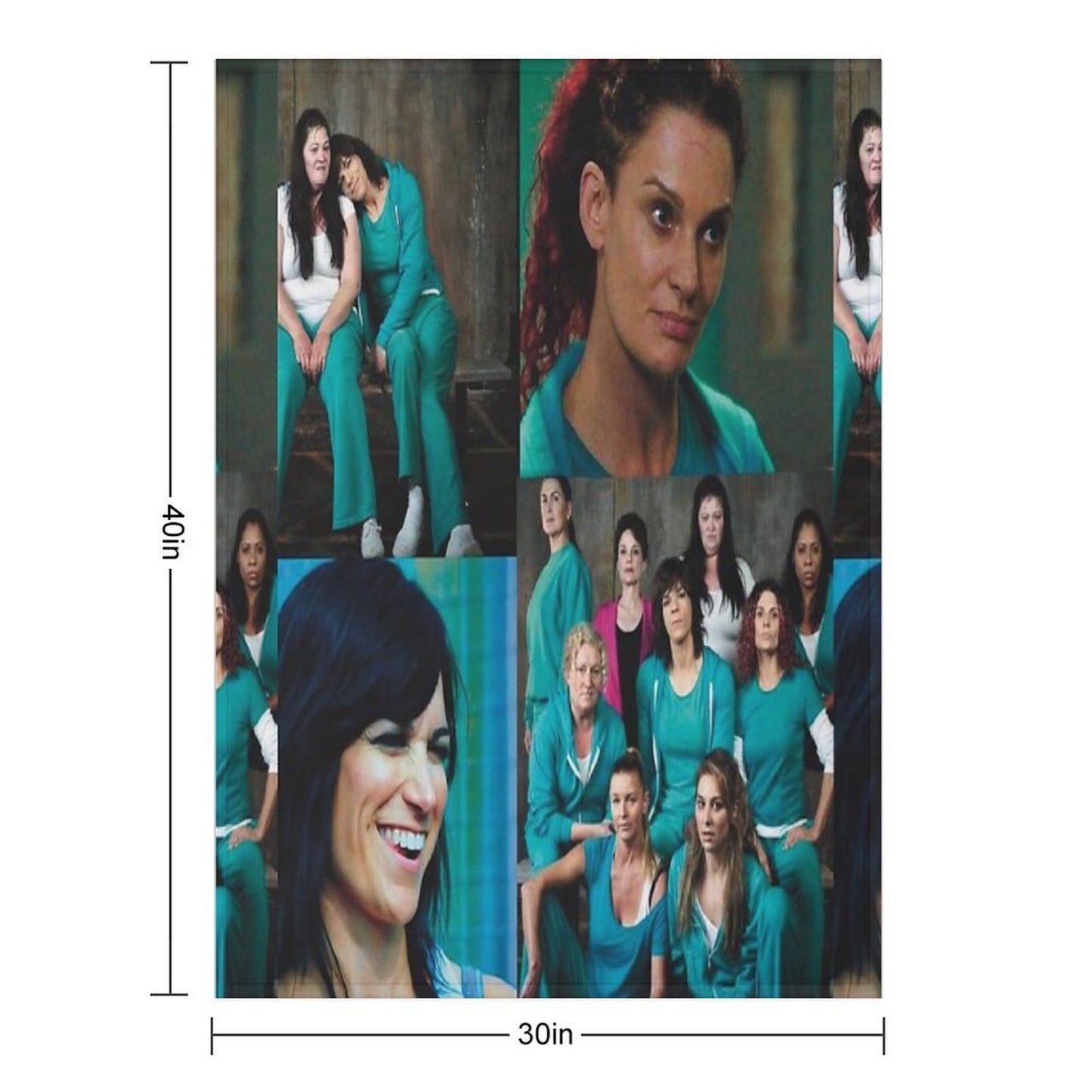 Wentworth Collage Throw Blanket