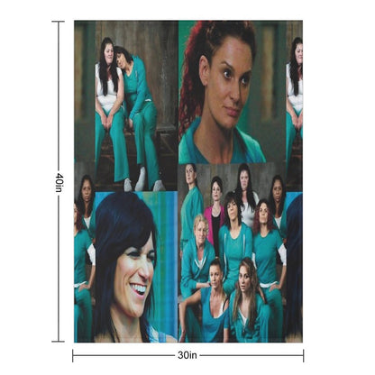 Wentworth Collage Throw Blanket