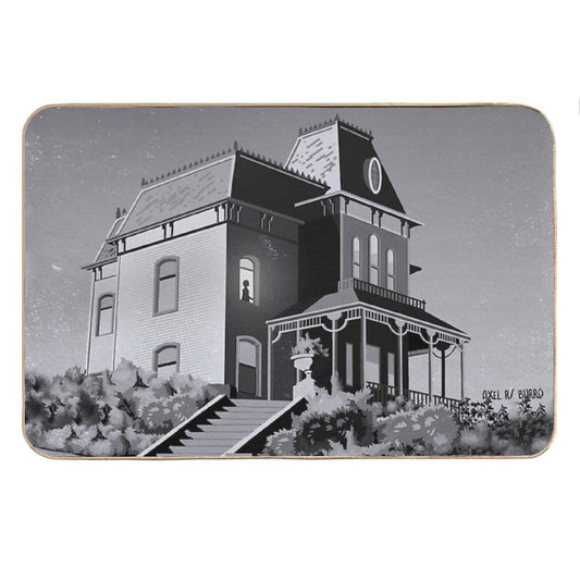 Alfred Hitchcock's Psycho Illustration by Burroi Bath Mat
