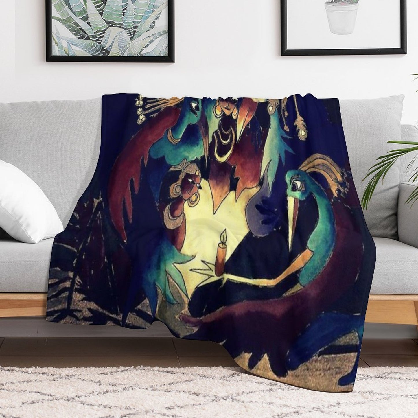 Gather Round The Light Throw Blanket