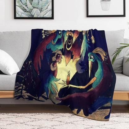Gather Round The Light Throw Blanket