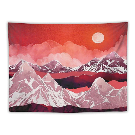 Scarlet Glow Tapestry