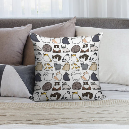 Cats Cats Cats Soft Durable Construction Throw Pillow