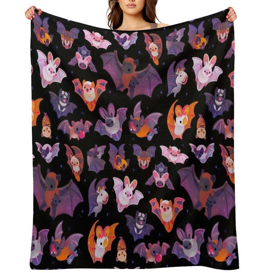 Bat - Dark Throw Blanket