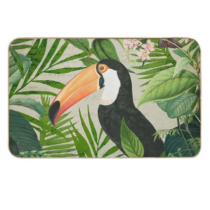 Toucan And Hummingbirds  Eco-Friendly Bath Mat