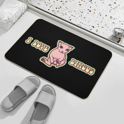 I Love Bingus Cat Bath Mat