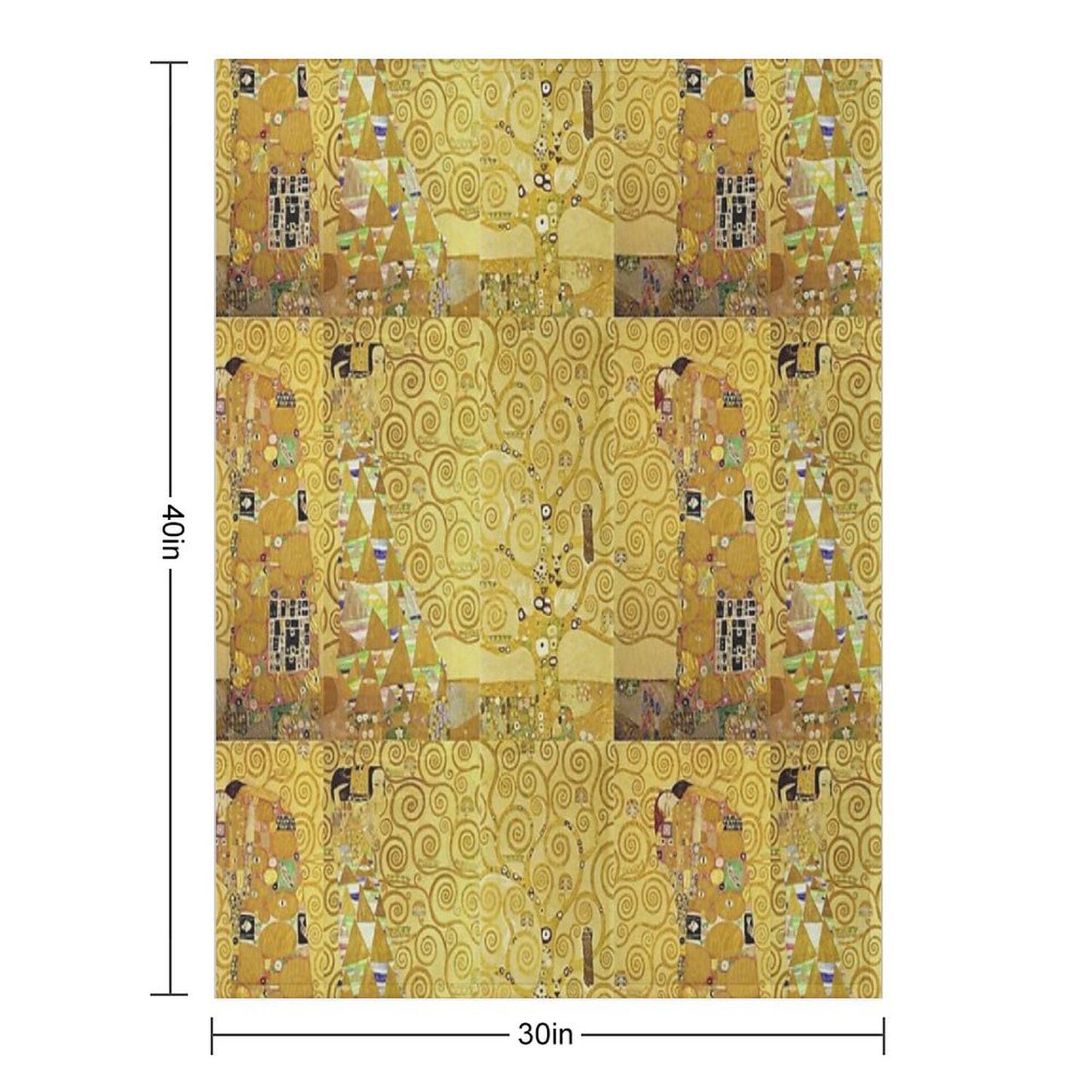 Gustav Klimt - Gustav Klimt  Tree Of Life (Arbol De La Vida) Throw Blanket