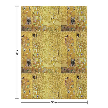 Gustav Klimt - Gustav Klimt  Tree Of Life (Arbol De La Vida) Throw Blanket