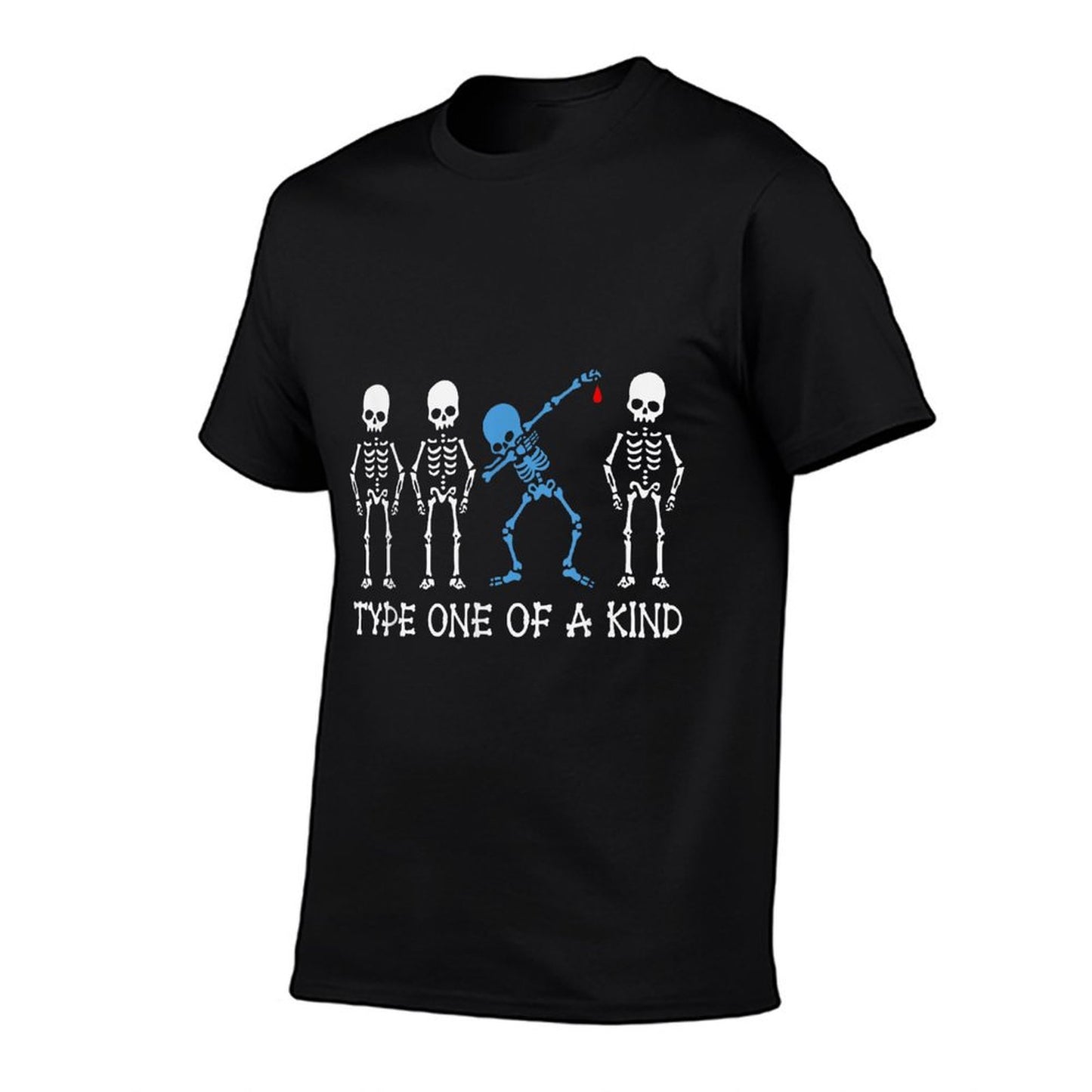 Type One Of A Kind Type 1 Diabetes Awareness Skeleton T-Shirt
