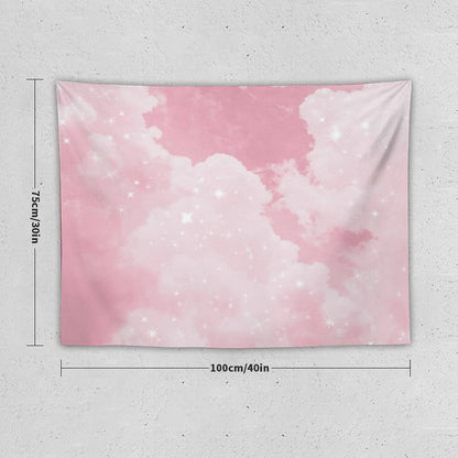 Pink Clouds Sparkling Tapestry