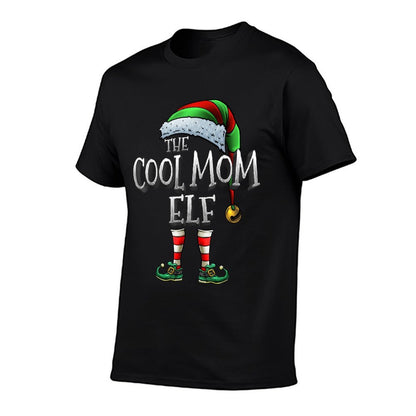 The Cool Mom Elf Matching Family Christmas Elf Mommy  Soft T-Shirt