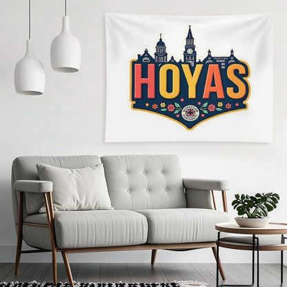 Georgetown Hoyas – Strength, Legacy & Team Spirit  NHK999 Sports Art Tapestry