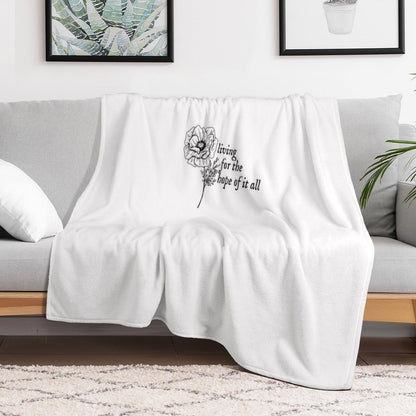 Taylor Swift - August Lyrics Throw Blanket