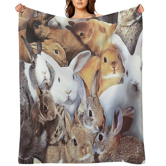 Rabbits Throw Blanket