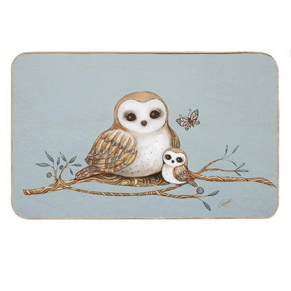 Baby Barn Owl Bath Mat
