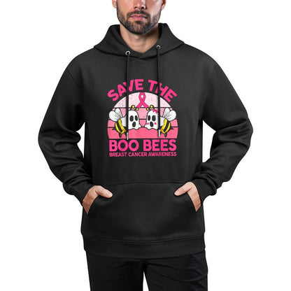 Save The Boobees Boo Bees Breast Cancer Halloween Women Easy Care Hoodie
