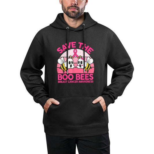 Save The Boobees Boo Bees Breast Cancer Halloween Women Easy Care Hoodie