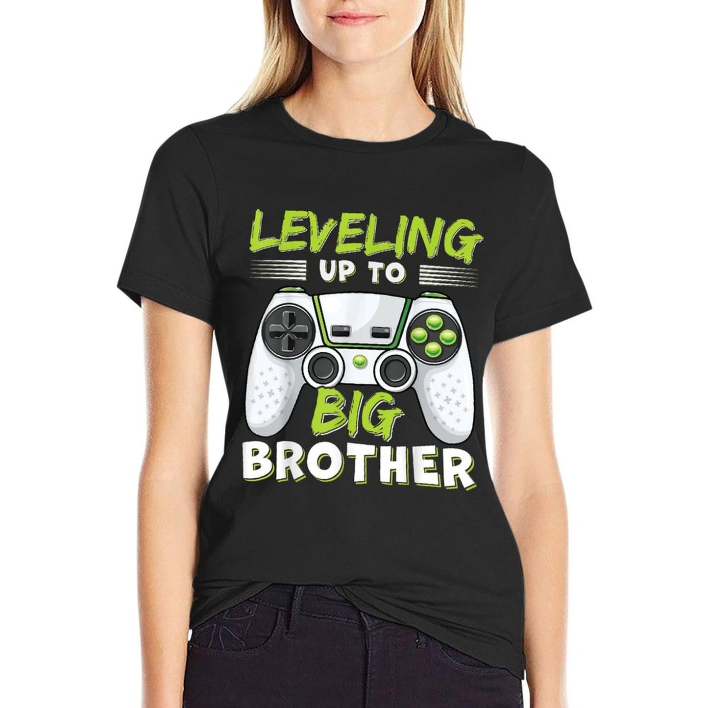Leveling Up to Big Brother  Eco-friendly Material T-Shirt