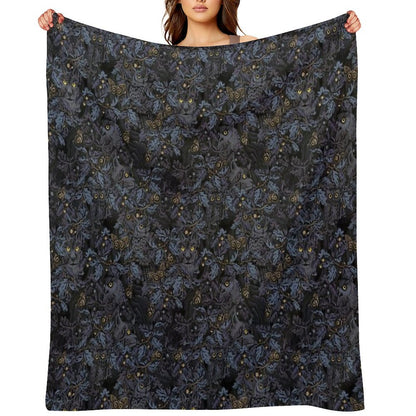Fit In (moonlight Blue) Throw Blanket