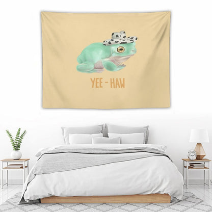 Cowboy Frog Tapestry