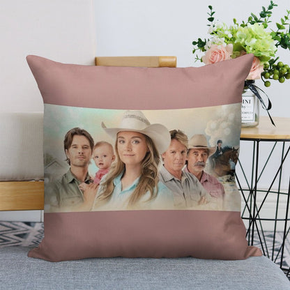 Heartland - Family Linen Throw Pillow Cover