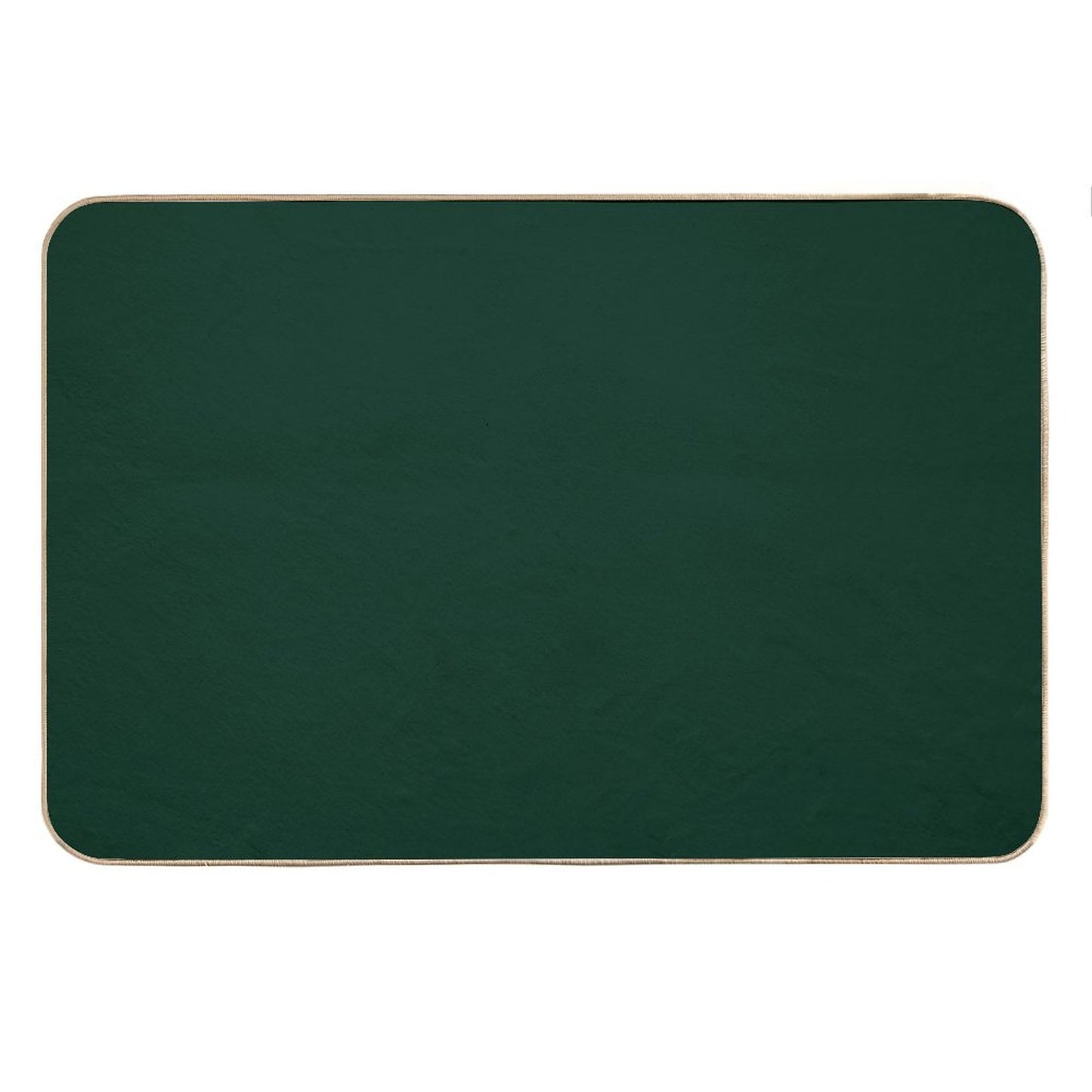 Solid Dark Green Bath Mat