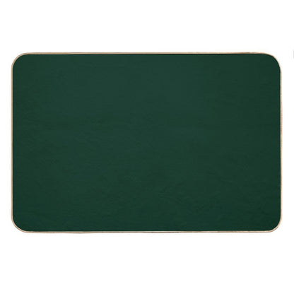 Solid Dark Green Bath Mat